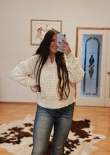 Load image into Gallery viewer, Cream Cozy Sweater