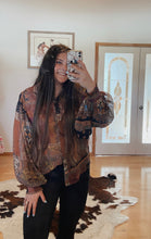 Load image into Gallery viewer, Scarf Print Blouse