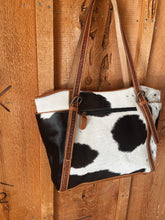 Load image into Gallery viewer, Briggs Hand-tooled & Hairon Hide Bag