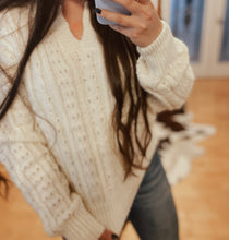 Load image into Gallery viewer, Cream Cozy Sweater