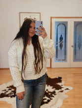 Load image into Gallery viewer, Cream Cozy Sweater