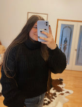 Load image into Gallery viewer, Black Turtleneck Sweater

