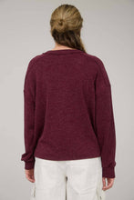Load image into Gallery viewer, Ribbed Henley Knit Top
