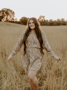 Crinkle Floral Shirt Dress