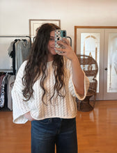 Load image into Gallery viewer, Ivory 3/4 Sleeve Sweater
