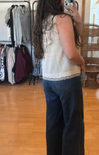 Load image into Gallery viewer, Tie Front Lace Tank
