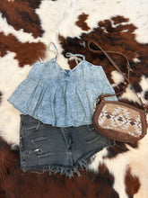 Load image into Gallery viewer, Denim Flounce Top
