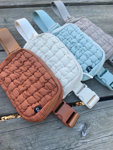 Quilted Puffer Belt Bag