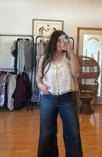 Load image into Gallery viewer, Tie Front Lace Tank
