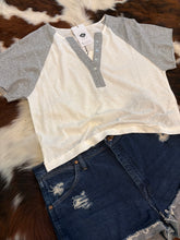 Load image into Gallery viewer, Henley V-Neck Top
