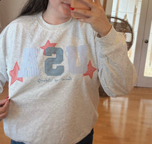 Load image into Gallery viewer, USA Patchwork Crewneck
