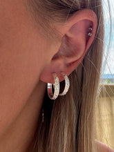 Load image into Gallery viewer, Vintage Band Stud Hoops: 14mm
