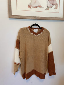 Contrast Stitch Sweater