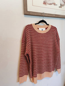 Red & White Stripe Sweater