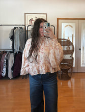 Load image into Gallery viewer, Floral Mock Neck Blouse
