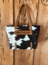 Load image into Gallery viewer, Emerson Hand-Tooled &amp; Hairon Hide Bag
